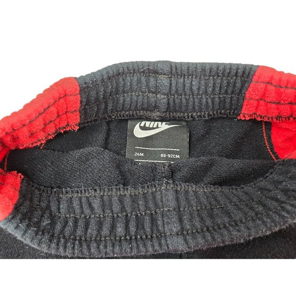 Nike Toddler Boys Colorblock Athletic Shorts 24M Black & Red - Picture 2 of 4